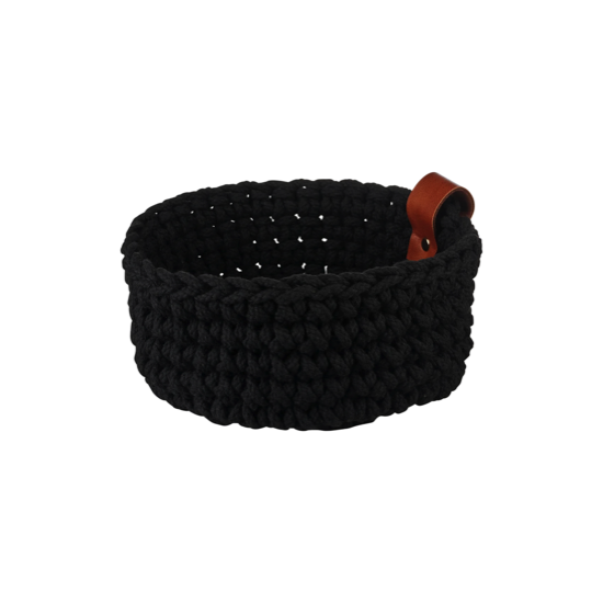 Panier en coton noir - M - Asa Sélection