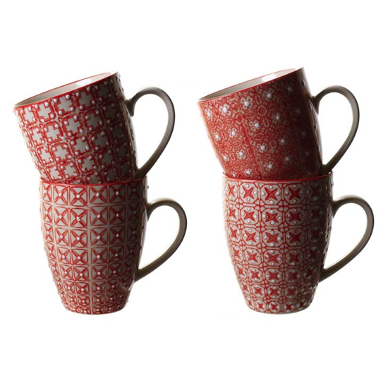 S/4 mugs 'Léonie' - Chehoma