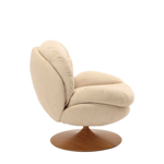 Fauteuil Memento - Beige / Pied naturel