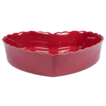 Plat coeur Charlotte Carmin Ø24cm - Côté Table