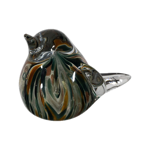 Presse-papier Moineau Serin Emeraude &amp; Doré - Côté Table