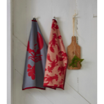 Torchon jacquard - Bonne pêche bleu - 50x70 - Sylvie Thiriez