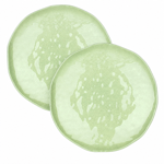 Set de 2 assiettes plates Ø27 en mélamine - Atmosfera Vert