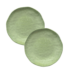 Set de 2 assiettes à dessert Ø21 en mélamine - Atmosfera Vert
