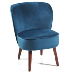 Fauteuil Aros Bleu ptrole - AROSBLEPET - Casita