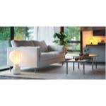 Canapé IMPULSE EU LUX 3 places déhoussable avec velcro tissu king cat 1 numero 3 pieds metal noir 