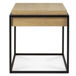 Table d'appoint en chêne monolithe