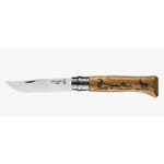 Couteau OPINEL n8 ANIMALIA Tradition grav - Chamois