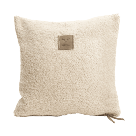 Coussin bouclettes Écru 45x45 cm - Maison Yak