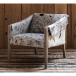 Fauteuil vache grise Rochebrune - Chehoma