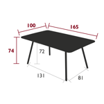 Table Luxembourg 165x100 - Fermob