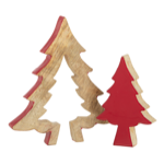 Puzzle Sapin de Noel en bois Manguier Rouge - M