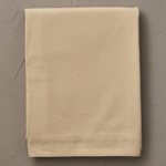 Drap plat percale lave Beige peautre - Sylvie Thiriez