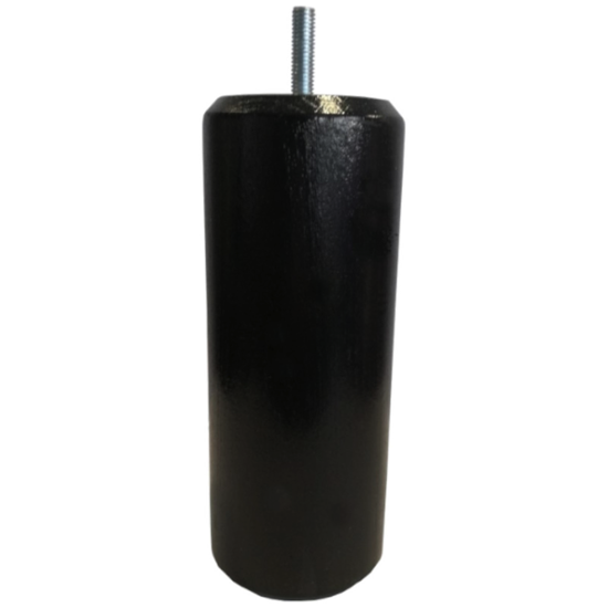 Jeu de 4 pieds cylindriques Ø70XH150 - Noir 