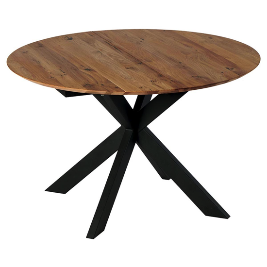 Table Lena Ø120 avec allonge en chêne et Aulne - Casita