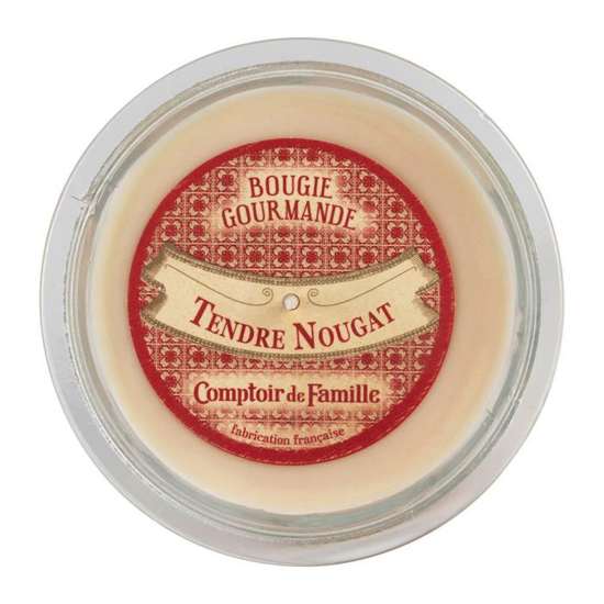 Bougie gourmande Tendre Nougat - Comptoir de Famille