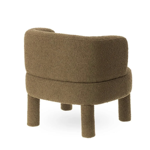 Fauteuil Reisa en tissu bouclette 