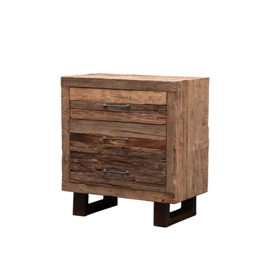 Commode Endor 3 Tiroirs bois recyclé - Chehoma