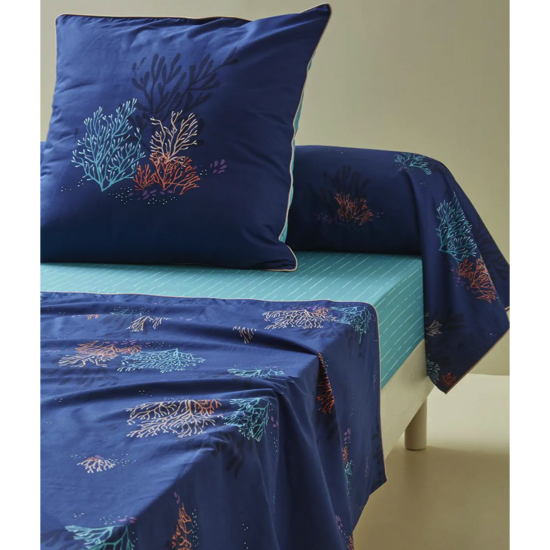 Drap plat imprimé Océan - Sylvie Thiriez