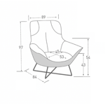 Fauteuil Rico King - Vivique Whiskhy - P694 