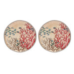 Set de 2 assiettes plates Ø27 en mélamine - Sea life