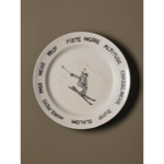 Set de 4 assiettes Pistes de ski Lapique - Chehoma