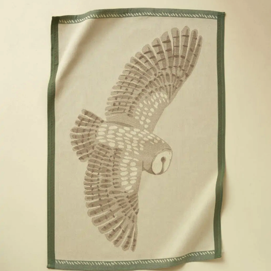 Torchon jacquard L'Envol naturel - Sylvie Thiriez