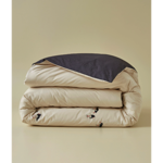 Housse de couette brodée Marée Basse - Sylvie Thiriez 