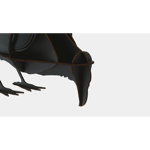 Ravens / Jack / Corbeau décoratif à suspendre ou à poser - Ibride