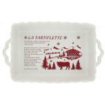 Plat  four rectangulaire La Tartiflette Blanc - 27 cm