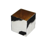 Abat jour  poser en mtal peau de vache - 15x15 cm