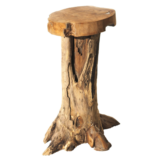 Tabouret de bar en teck massif FARTABOUHT - Casita