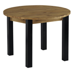 Table ronde Lugano en pin massif bross lasur - LUNTAR 110 - Casita