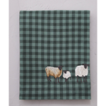 Drap plat brodé Shetland - Sylvie Thiriez