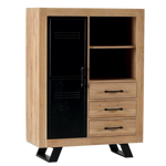 Enfilade Davos en chne massif naturel huil DAVENF 310 - Casita