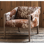 Fauteuil vache brune Rochebrune - Chehoma
