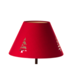 Abat jour à poser AJ1039RP - Rouge sapin perforé - Ø10/30 cm