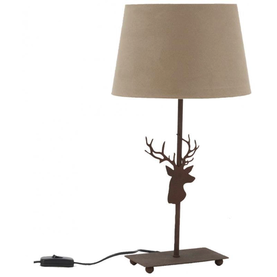 Lampe métal - tête de cerf H47 