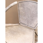 Fauteuil vache grise arceau métal - Chehoma 