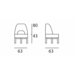 Fauteuil Hugo hêtre - Teinte vieil argent / Tissu Fraze
