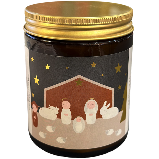 Bougie Crèche de Noël 140g