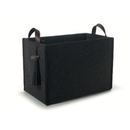 Corbeille rectangulaire feutre de laine naturelle - Catia Luca