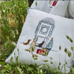 Housse de coussin polaire 45x45 Lueur d'hiver - Sylvie Thiriez