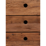 Commode Utah 4 tiroirs pin recyclé et métal - Chehoma