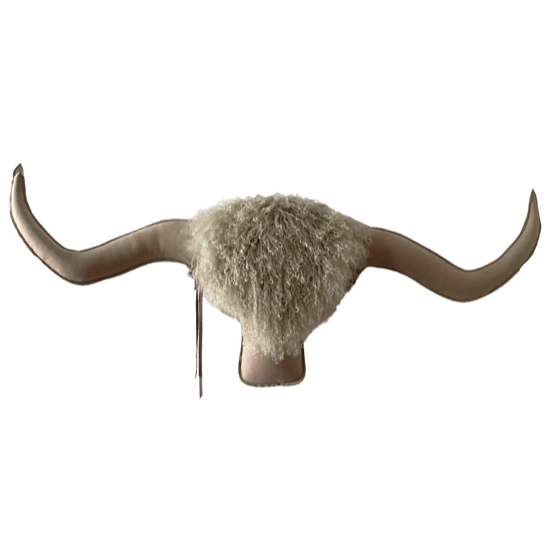 Trophée suédine Yack XXL Earth 120x55 cm - Maison Yack