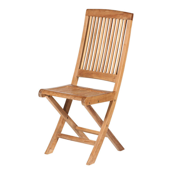 Chaise pliante en teck BUDONO