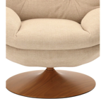 Fauteuil Memento - Beige / Pied naturel