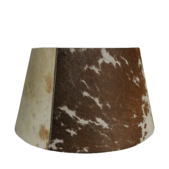 Abat jour Vache brun/blanc 40cm