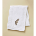 �ponge brod�e L'Envol blanc - Sylvie Thiriez