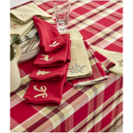 Lot de 4 serviettes Reveillon - Sylvie Thiriez
